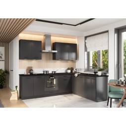 Cuisine en L gris moderne 2m60 – HAVENA Atelier